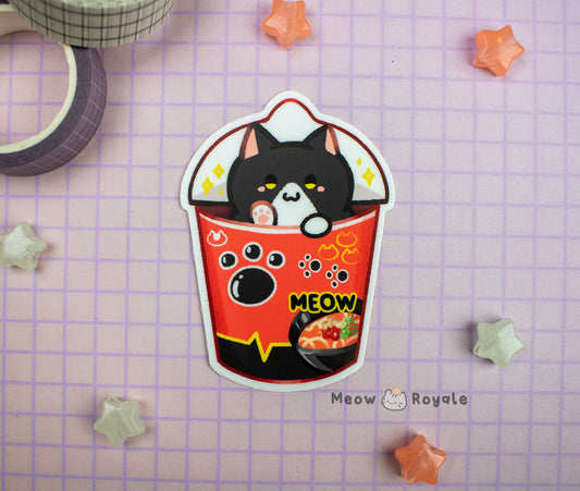 Shin Ramen Cat Sticker