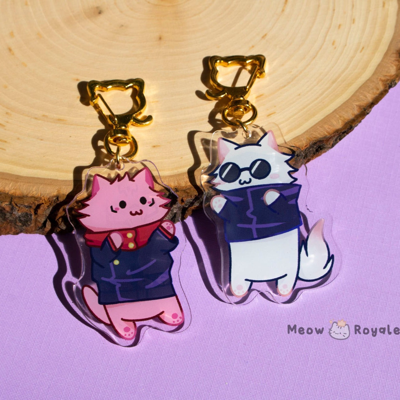 JJK Cat Acrylic Charm Keychain