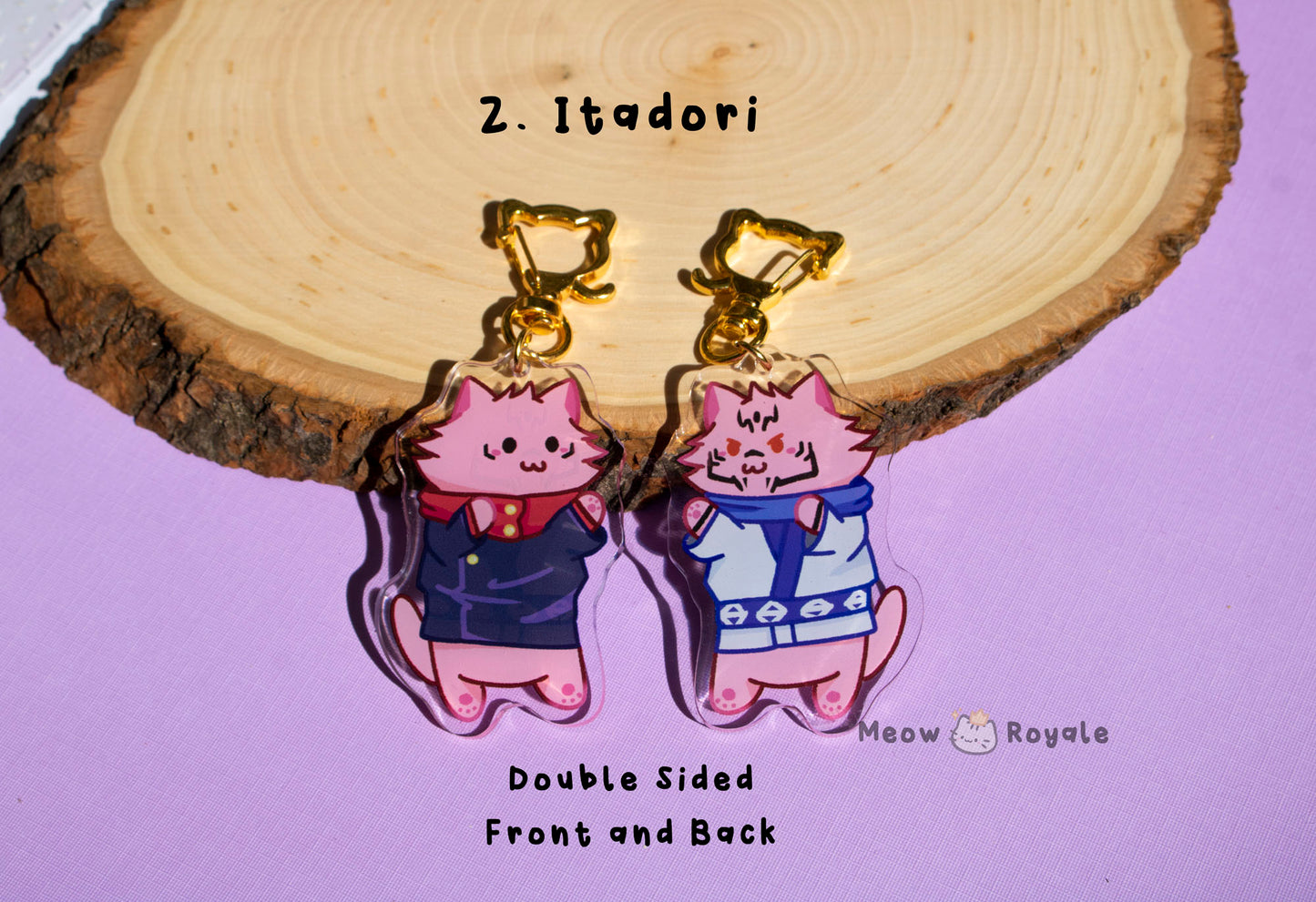 JJK Cat Acrylic Charm Keychain