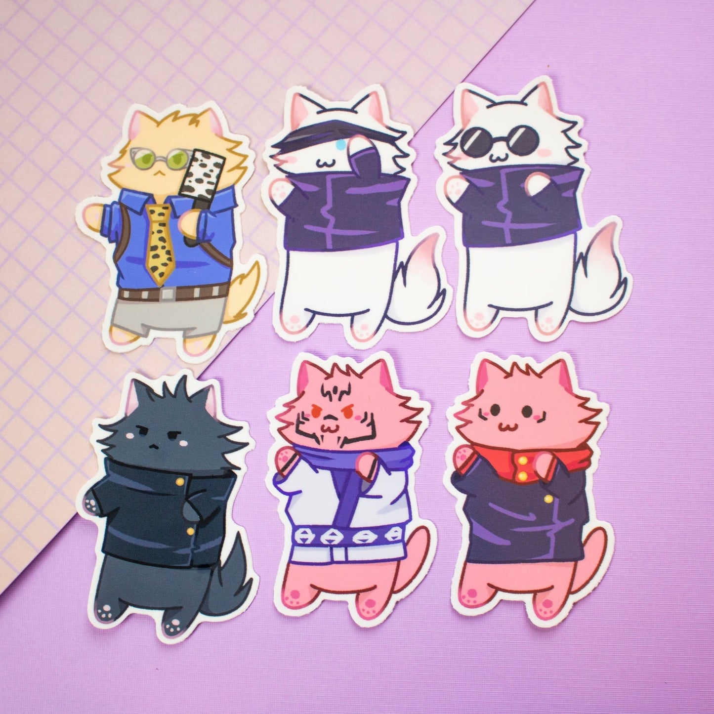 JJK Cat Stickers