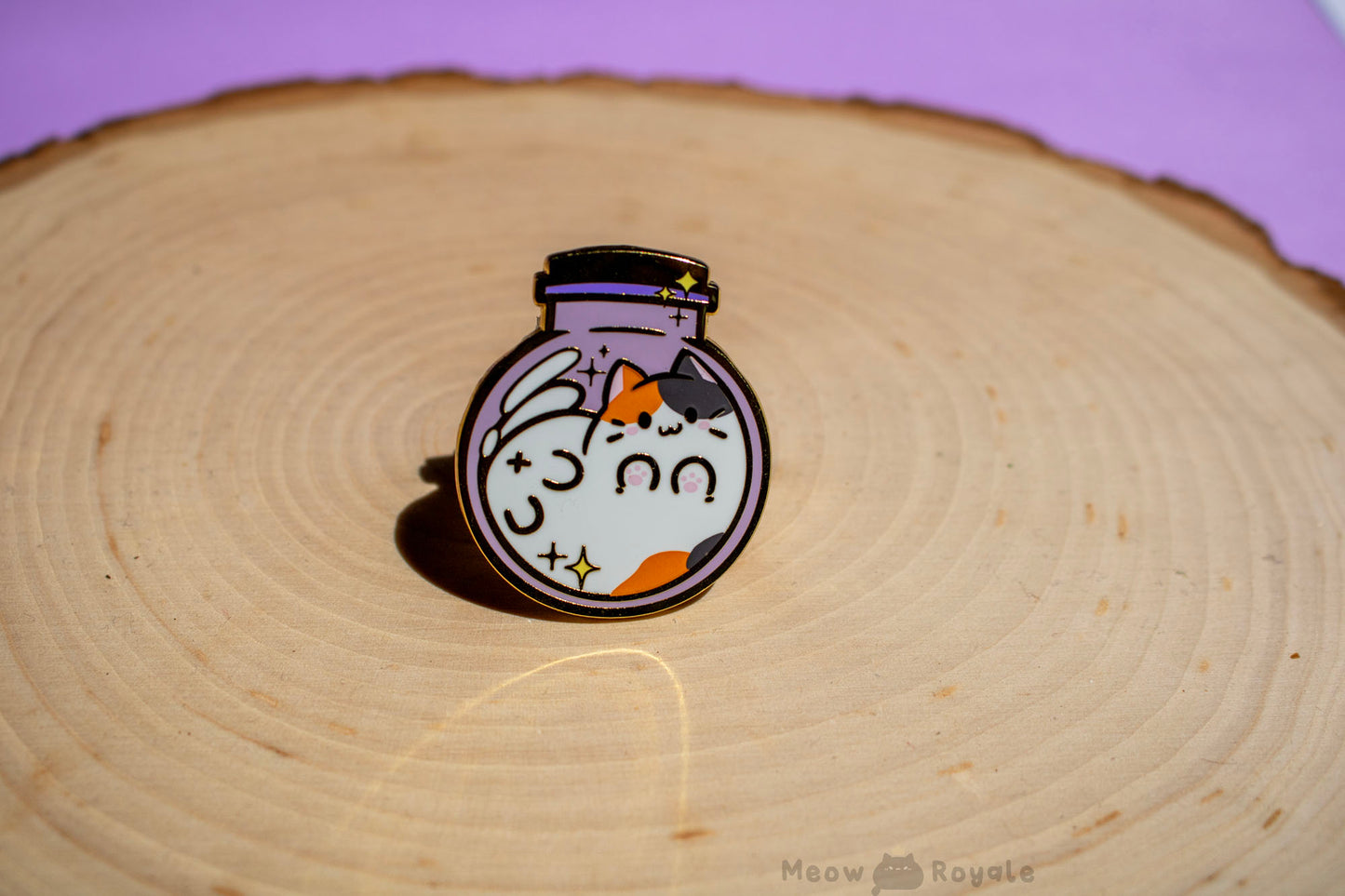 Cat Potion Bottle Enamel Pin