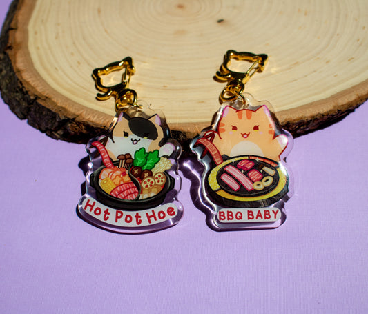 Hot Pot Hoe & K-BBQ Baby Keychain