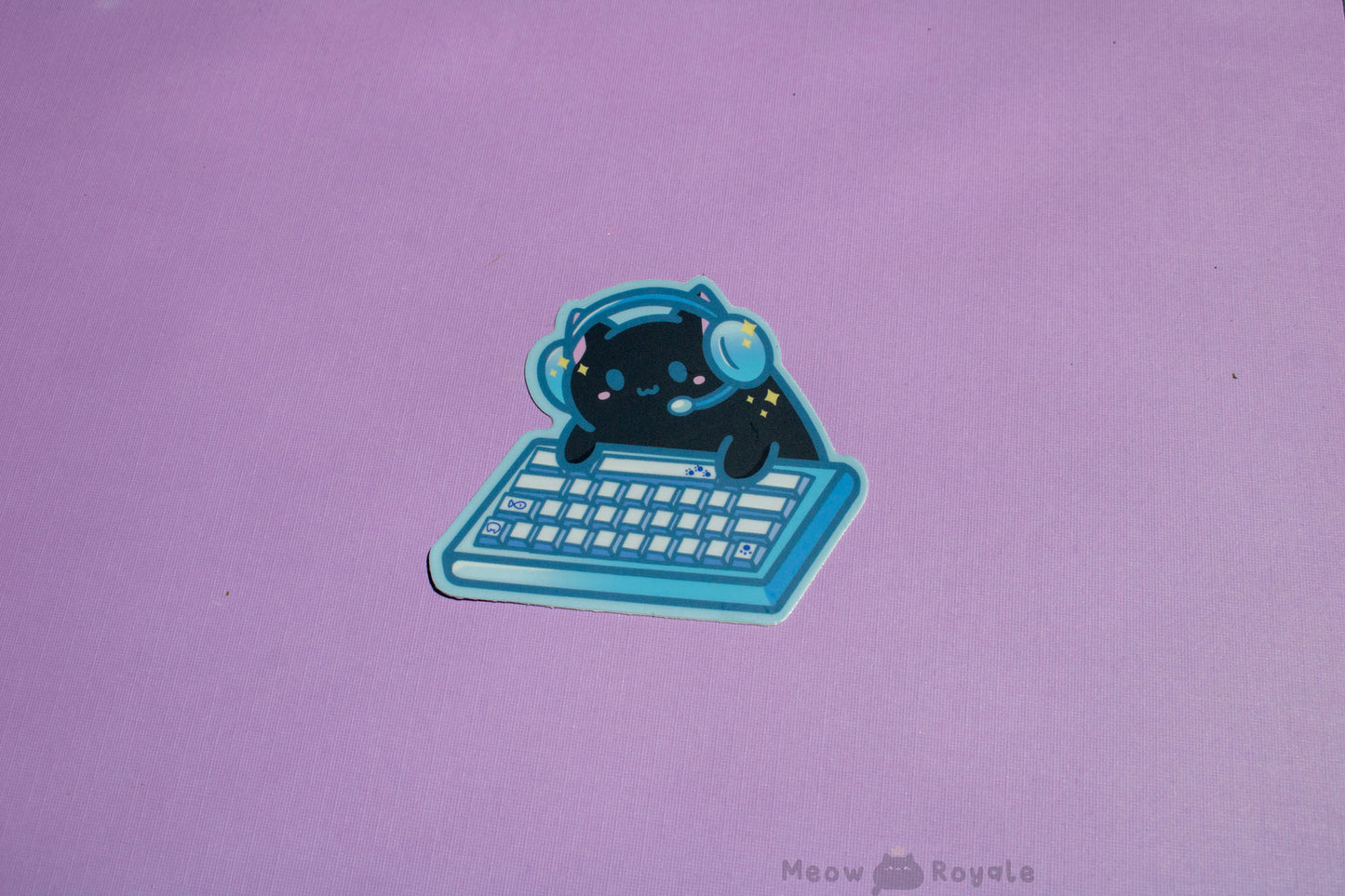 Gamer Keyboard Cat Stickers