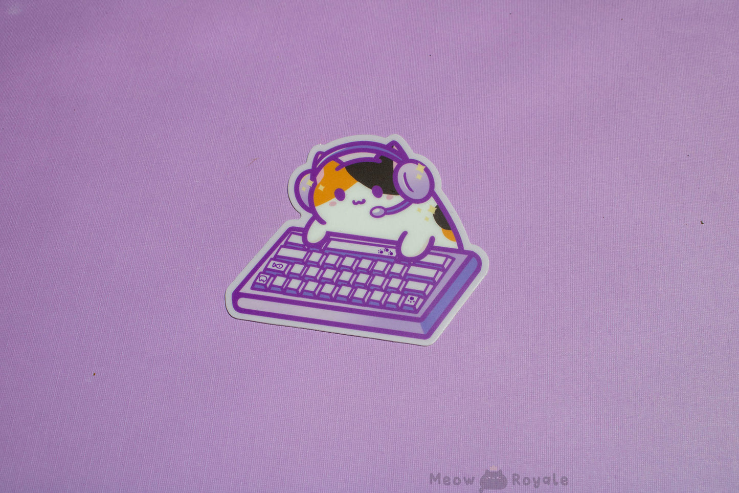 Gamer Keyboard Cat Stickers
