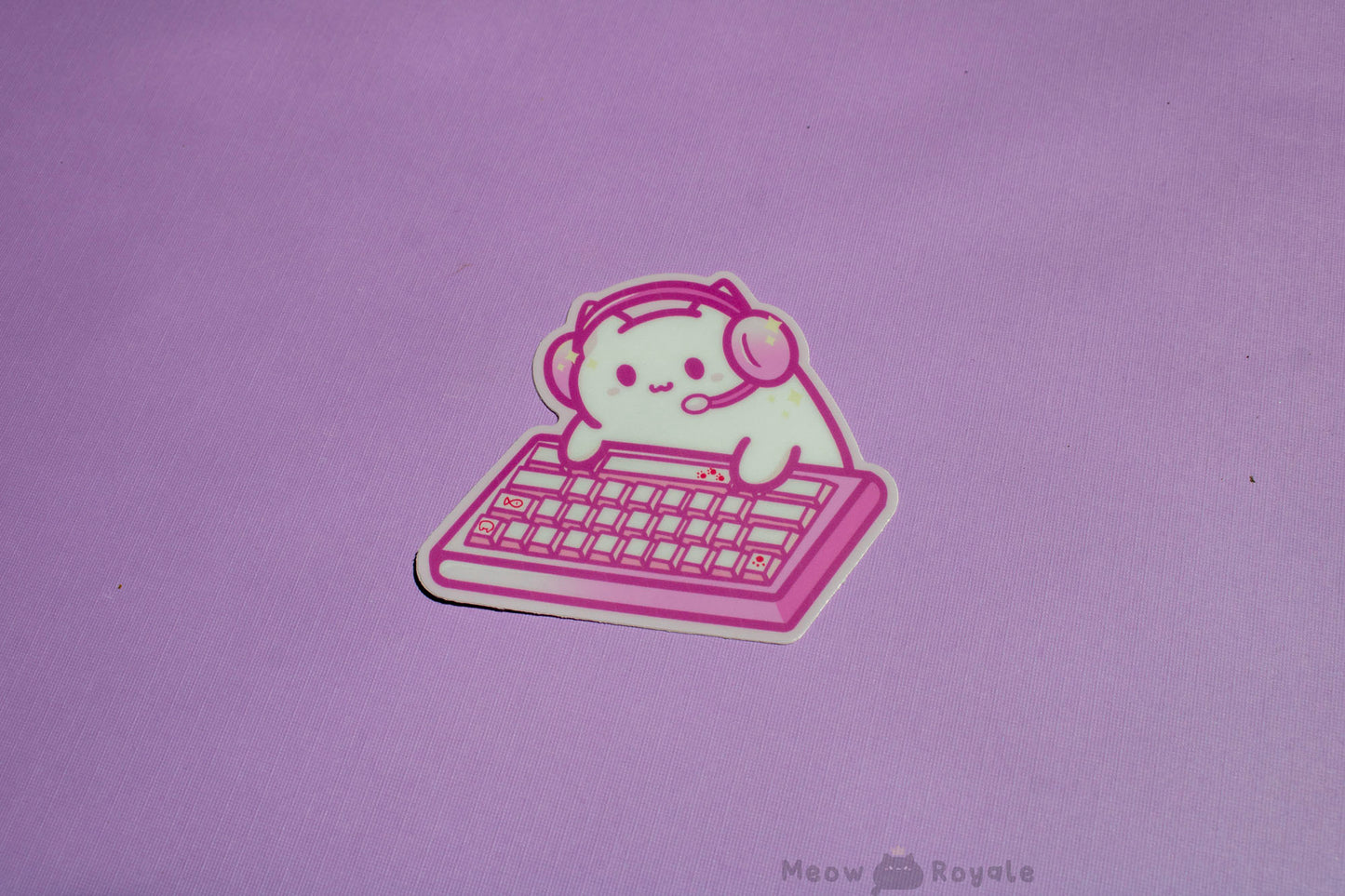 Gamer Keyboard Cat Stickers