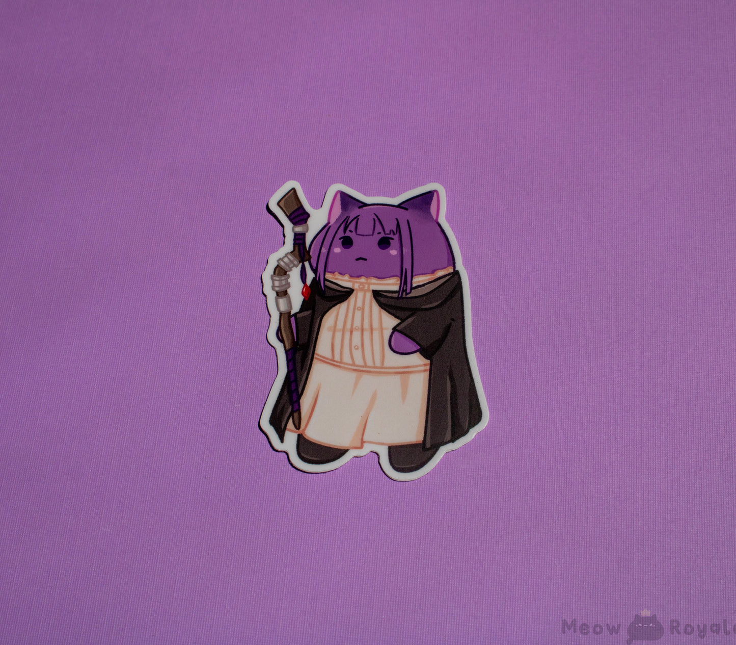 Elf Mage Party Cat Acrylic Charm Stickers