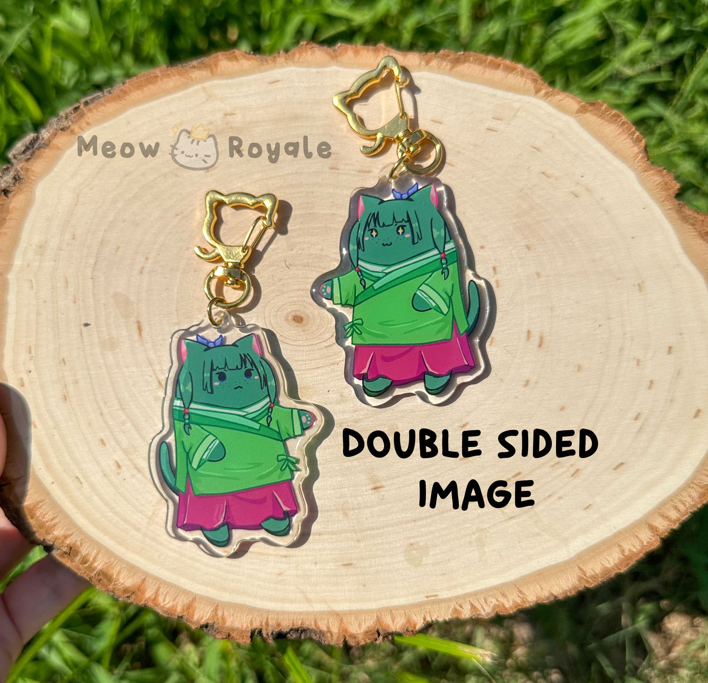 Apothecary Cat Acrylic Charm Keychain