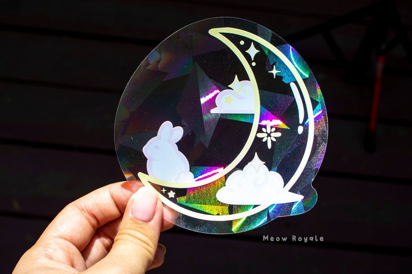 Moon Rabbit Suncatcher/ Rainbow Maker