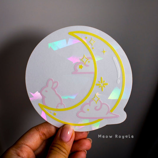 Moon Rabbit Suncatcher/ Rainbow Maker