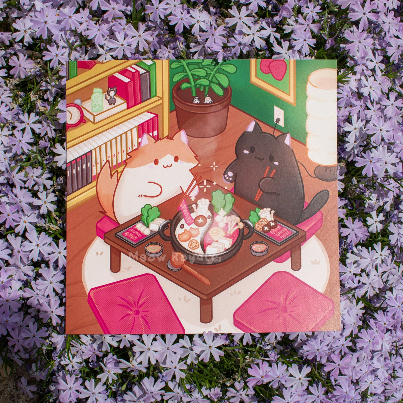 Hot Pot Cat Print