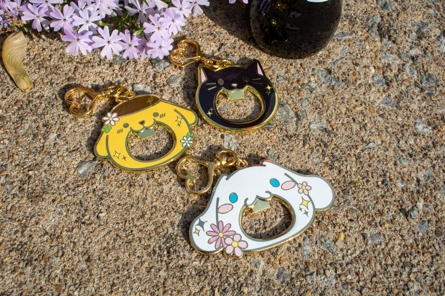 Cinnamon Dog Bottle Opener Keychain