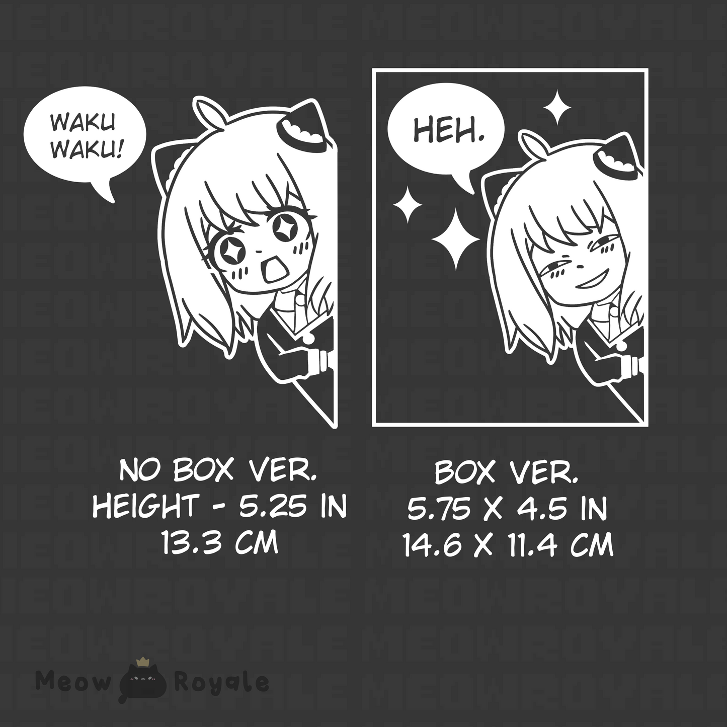 Anya Waku Waku Heh Yinyl Decal