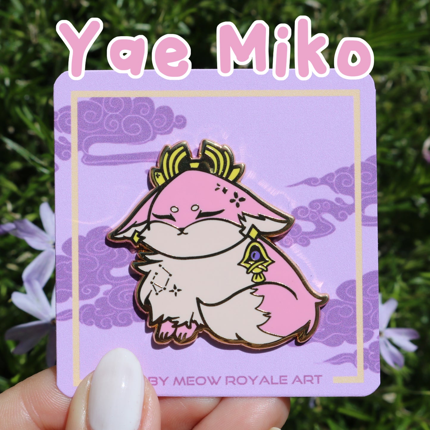 Yae Miko and Raiden Shogun Cat and Fox Genshin Impact