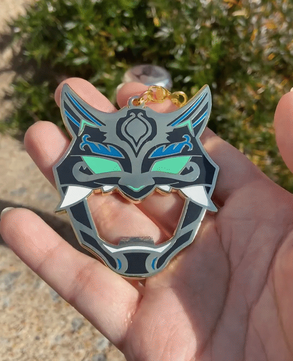 Xiao Mask Bottle Opener Keychain