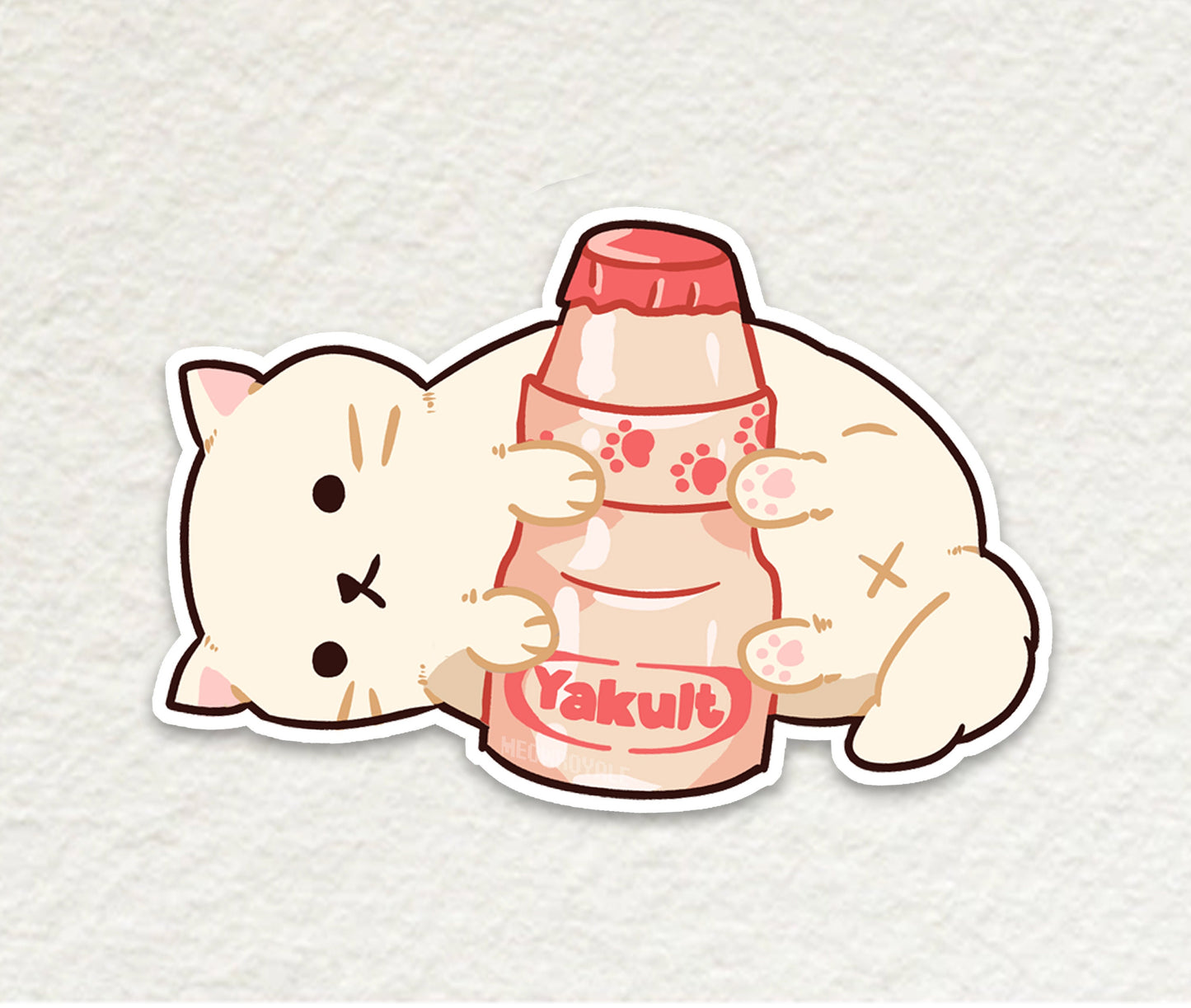 Bubble Tea, Yakult, Ramune and Soju Cat Stickers