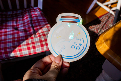 Cat Potion Bottle Suncatcher/ Rainbow Maker