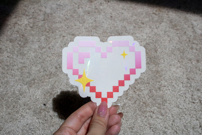 Pixel Heart Suncatcher/ Rainbow Maker