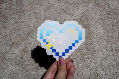 Pixel Heart Suncatcher/ Rainbow Maker