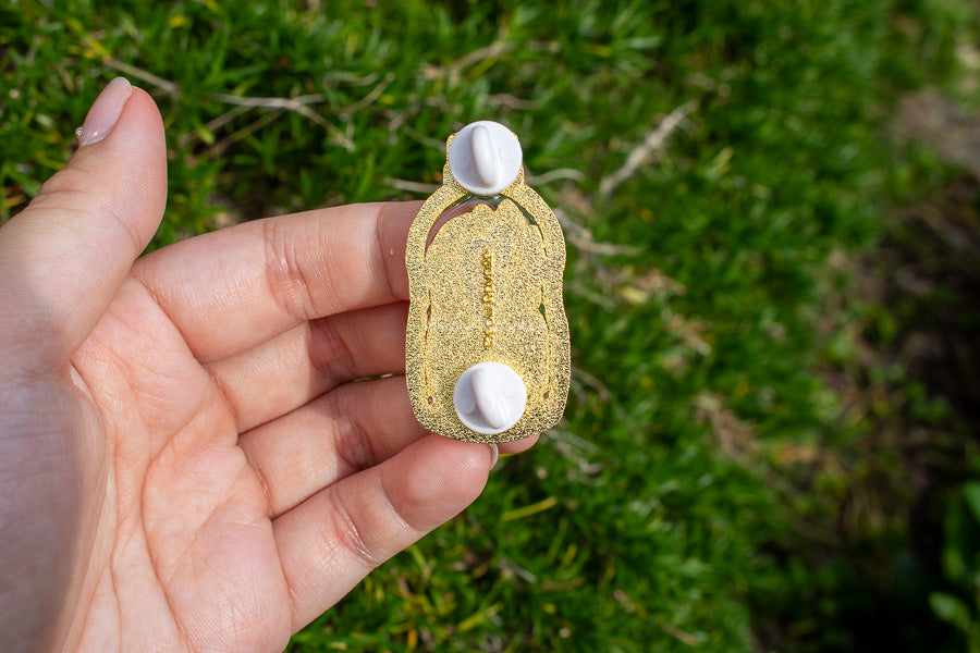 Clear Cats in Bottle Enamel Pin