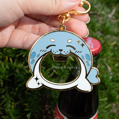 Seal Bottle Opener Keychain