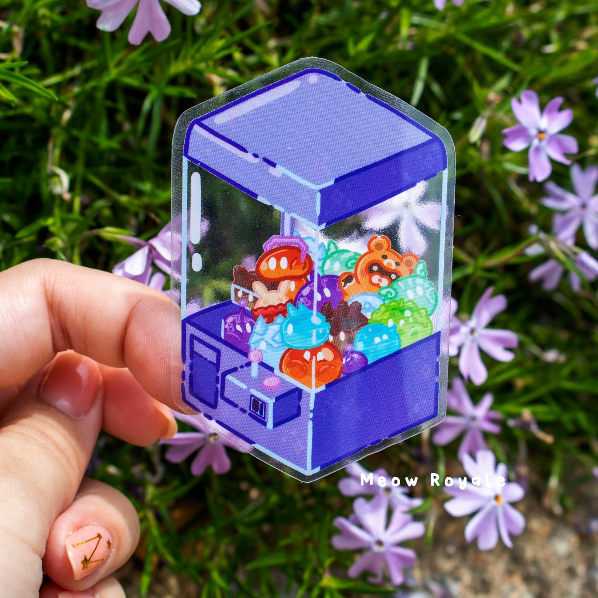 Slime Rng Transfer Machine Slime Claw Machine Clear Sticker – Meowroyaleart