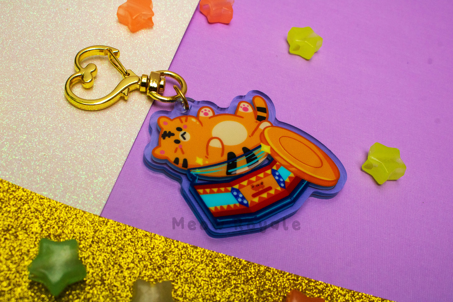 Tiger Balm Acrylic Charm Keychain