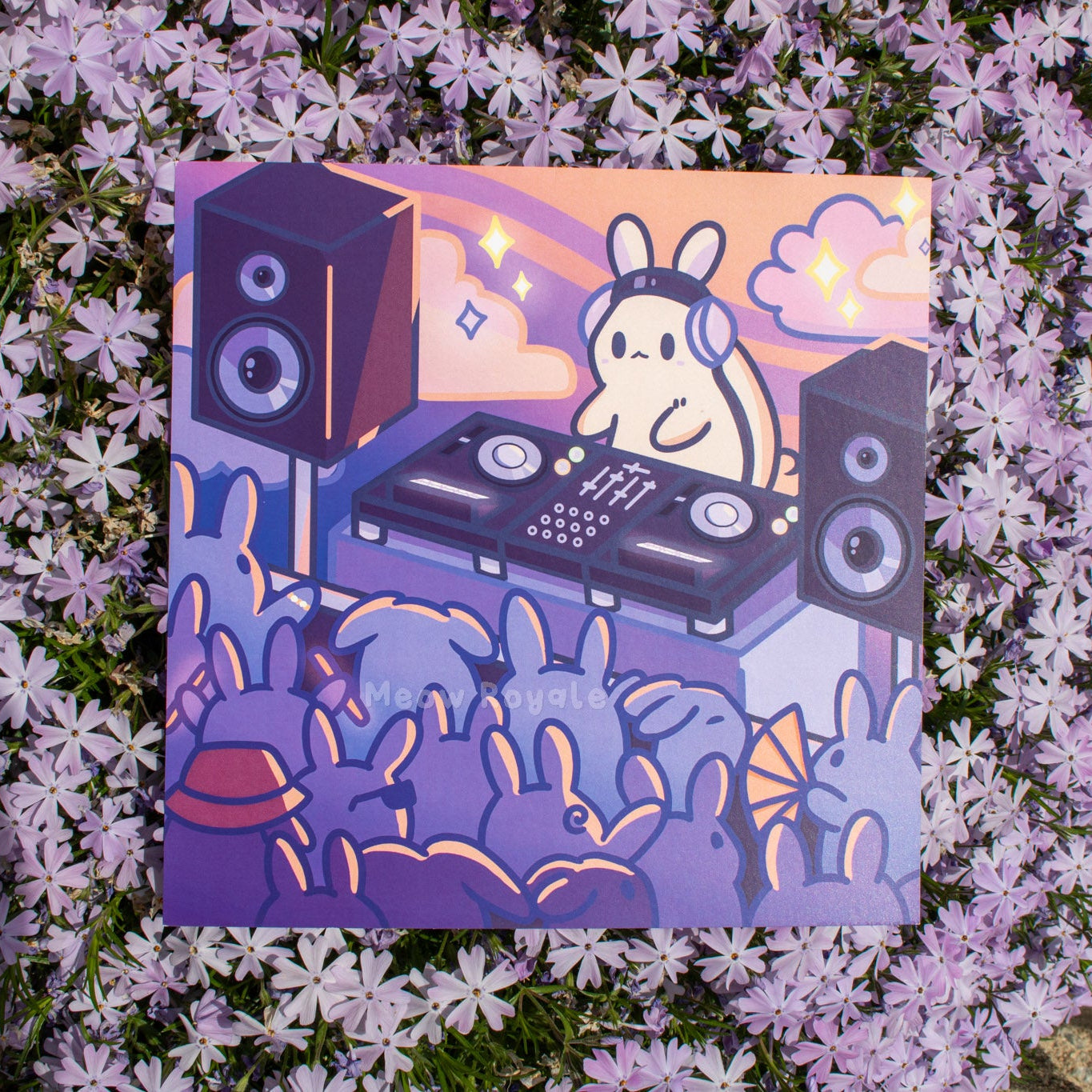 DJ Rave Rabbit Print