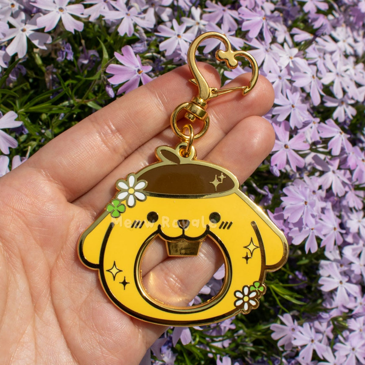 Pudding Dog Bottle Opener Keychain
