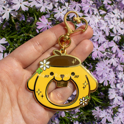 Pudding Dog Bottle Opener Keychain