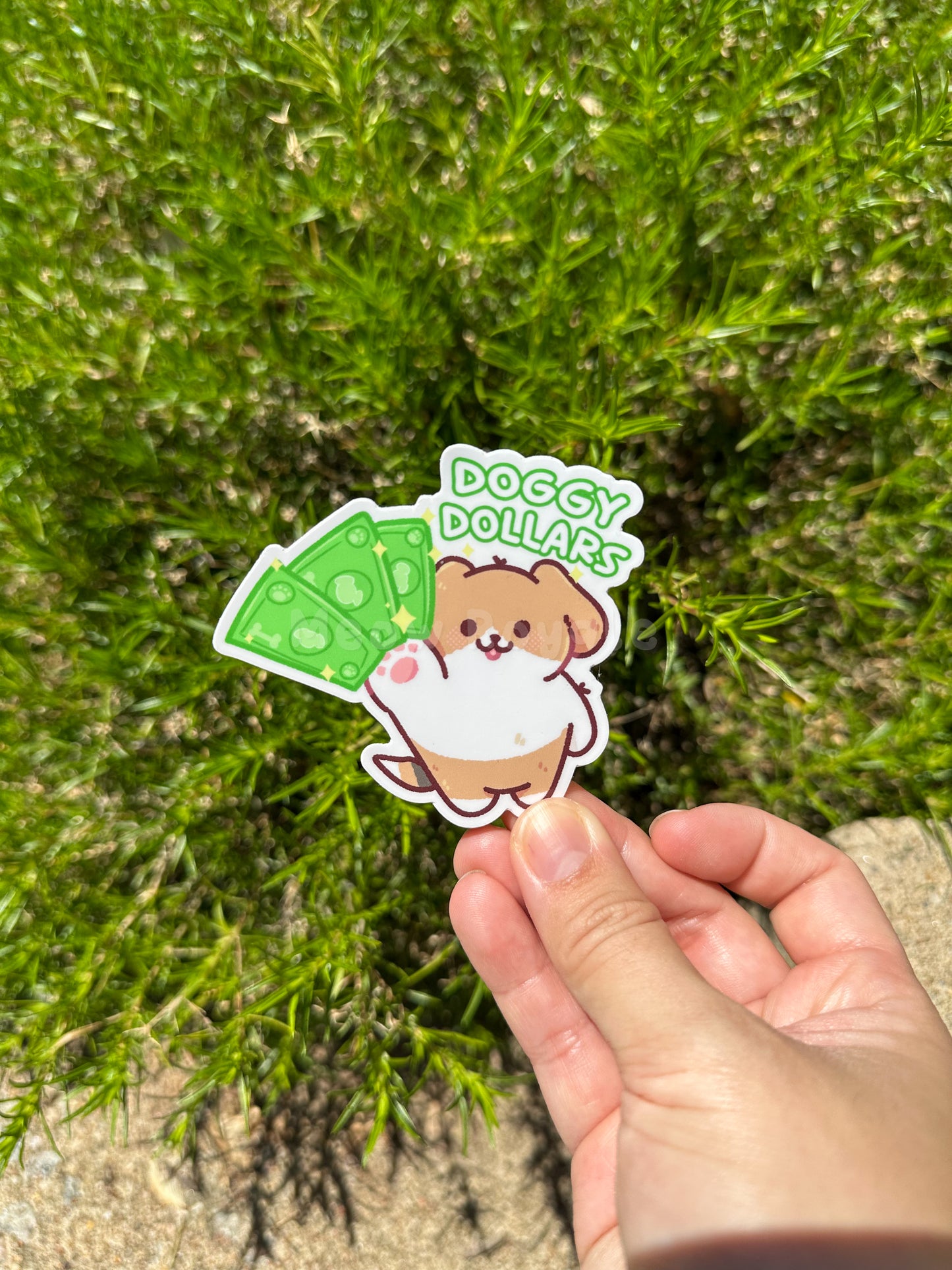 Bunny Money/ Kitty Kash/ Doggy Dollars Vinyl Stickers
