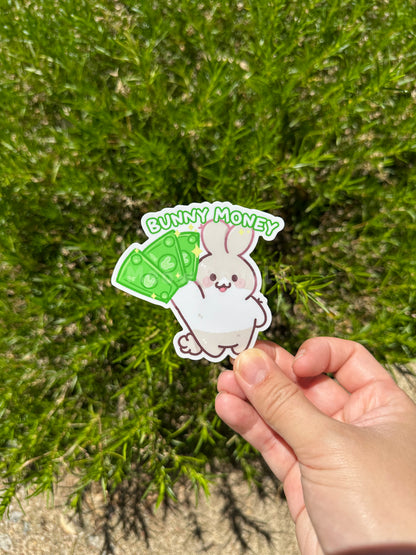 Bunny Money/ Kitty Kash/ Doggy Dollars Vinyl Stickers