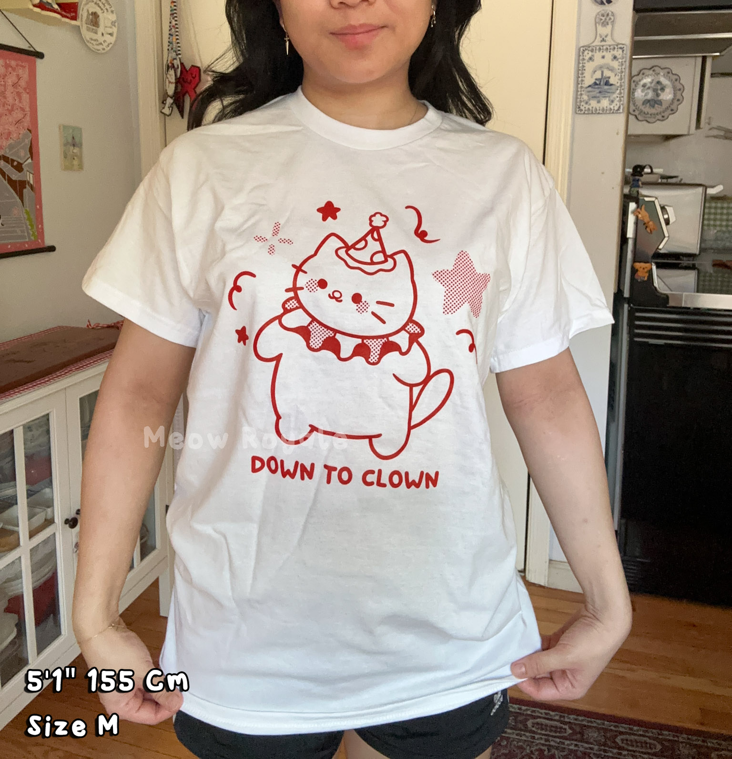 Down to Clown Cat T-Shirt
