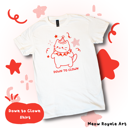 Down to Clown Cat T-Shirt