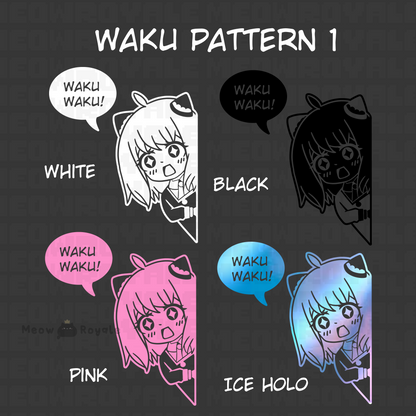 Anya Waku Waku Heh Yinyl Decal