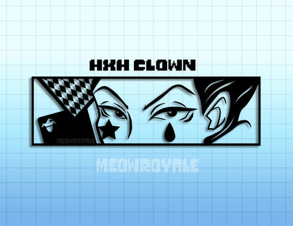 Bungee Gum Anime Clown Vinyl Decal