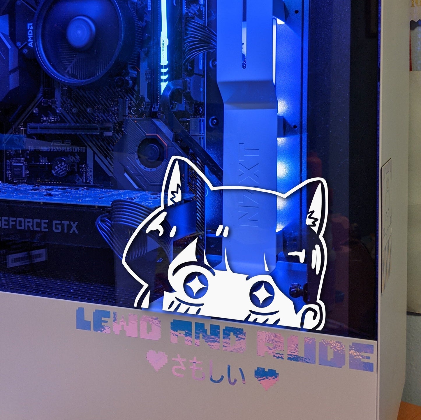 Komi Cat Ear Vinyl Decal Peeker